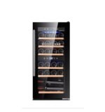 BODEGA43-24 Weinkühlschrank, 24 Flaschen, 80 L, 2 Zonen, 5–20 °C, Schwarz