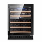 BODEGA43-40 Weinkühlschrank, 40 Flaschen, 130 L, 2 Zonen, 5–20 °C, Schwarz