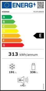 Hisense RS3P538NAIE Side-by-Side Kühl-Gefrierkombination, 527 L, No Frost, Grau – Bild 14