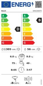 Bosch WNC244070 Serie 8 Waschtrockner, 9 kg Waschen, 6 kg Trocknen, Home Connect – Bild 14