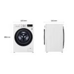 LG V7WD96H1A Waschtrockner, 9 kg Waschen, 6 kg Trocknen, 1400 U/min, Steam, WiFi – Bild 11