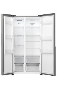 Gorenje NRS917C41X Side-by-Side, 544L, PureFlat Serie, XXL Gefrierschulbladen, CrispZone, MultiFlow 360°, NoFrostPlus, Inverter-Kompressor, BxHxT: 91,1×178,6×61,5 cm, Edelstahl – Bild 7