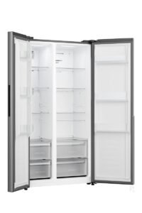 Gorenje NRS917C41X Side-by-Side, 544L, PureFlat Serie, XXL Gefrierschulbladen, CrispZone, MultiFlow 360°, NoFrostPlus, Inverter-Kompressor, BxHxT: 91,1×178,6×61,5 cm, Edelstahl – Bild 8