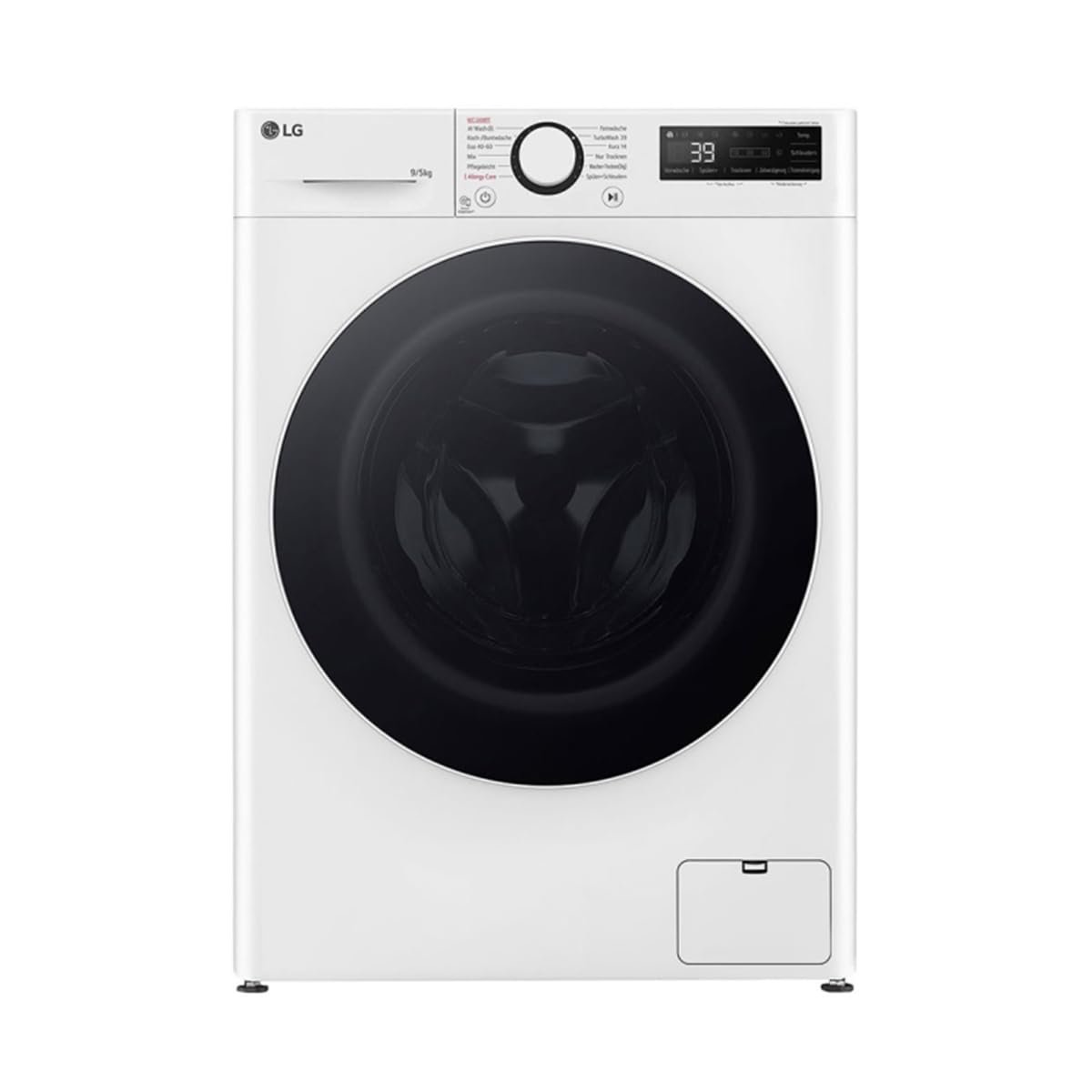 51mMcJEscEL LG V5WD95SLIM Waschtrockner, 9 kg Waschen, 5 kg Trocknen, WiFi, AI Direct Drive, Weiß – Bild 1