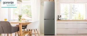 Gorenje NRK 418 ECS4 Kühl-Gefrierkombination/NoFrostPlus/MultiFlow 360°/ CrispZone/ 182,4 cm/Kühlteil 171 l/Gefrierteil 85 l/ 41 dB/ 226 kWh/Jahr/Edelstahl-Look – Bild 10