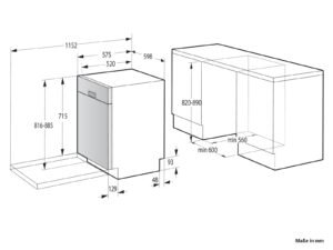 Gorenje GU642C90X Unterbau-Geschirrspüler, 60 cm, 14 Maßgedecke, TotalDry, Weiß – Bild 11