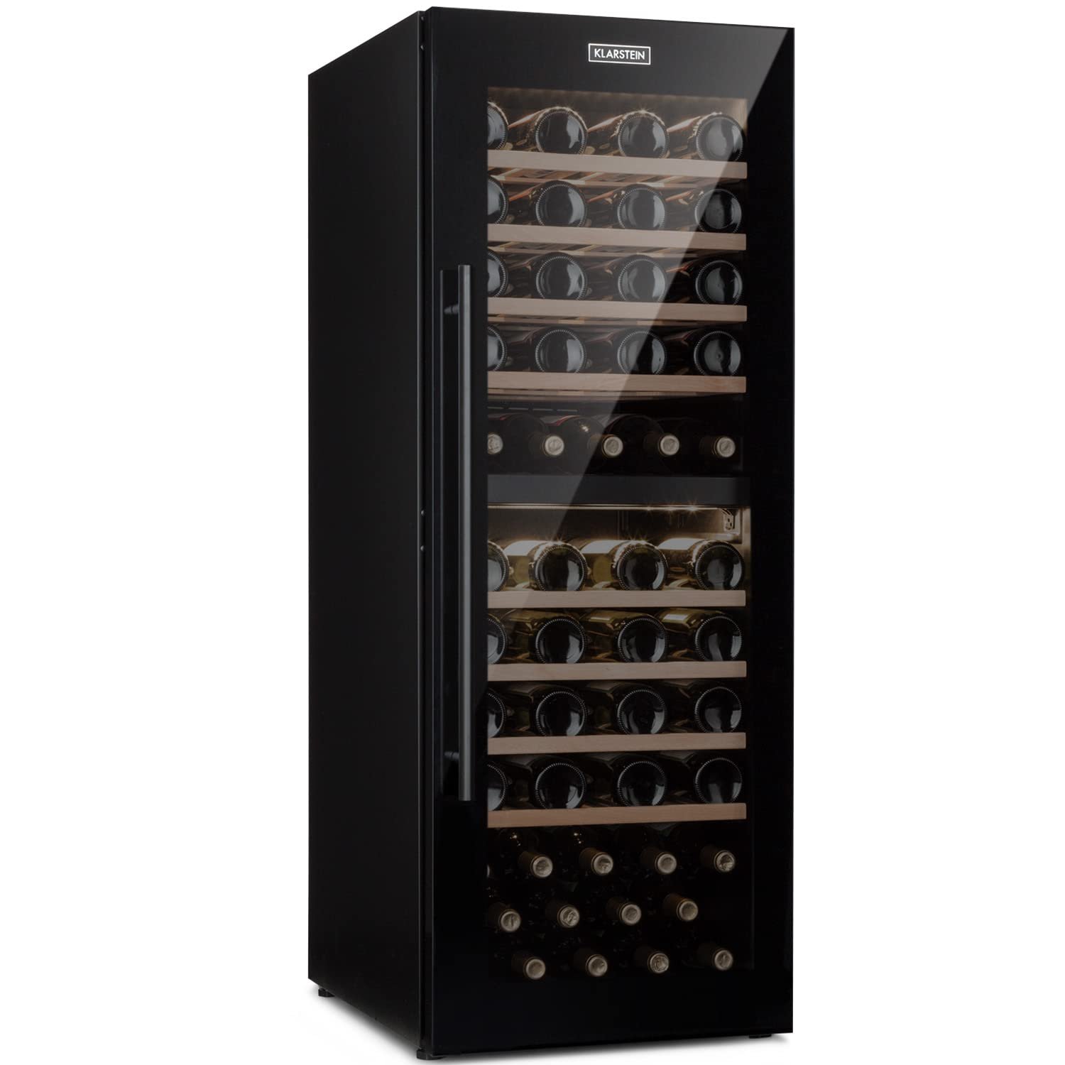 61B9s3z-KdL Klarstein 2-Zonen Weinkühlschrank, 77 Flaschen, 5–20 °C, Glastür, UV-Schutz – Bild 1