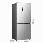 Gorenje RF414DPS4 Kühl-Gefrierkombination, 206 L, 143,6 cm, Grau – Bild 2