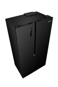 Gorenje NRS917C41BX Side-by-Side, 544L, PureFlat Serie, XXL Gefrierschulbladen, CrispZone, MultiFlow 360°, NoFrostPlus, Inverter-Kompressor, BxHxT: 91,1×178,6×61,5 cm, Matt Schwarz – Bild 5