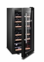BODEGA43-24 Weinkühlschrank, 24 Flaschen, 80 L, 2 Zonen, 5–20 °C, Schwarz – Bild 2