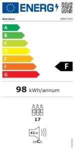 Klarstein Velaire 2-Zonen Weinkühlschrank, 17 Flaschen, 5–22 °C, Touch, LED, UV-Schutz – Bild 10