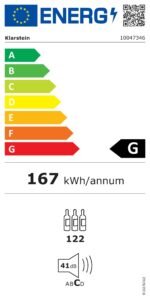 Klarstein Velaire 2-Zonen Weinkühlschrank, 122 Flaschen, 5–22 °C, Touch, LED, UV-Schutz – Bild 10