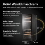Haier Serie 5 HWS79GDG Weinkühlschrank, 79 Flaschen – Bild 2