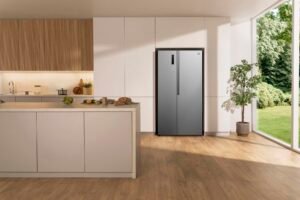 Gorenje NRS917C41X Side-by-Side, 544L, PureFlat Serie, XXL Gefrierschulbladen, CrispZone, MultiFlow 360°, NoFrostPlus, Inverter-Kompressor, BxHxT: 91,1×178,6×61,5 cm, Edelstahl – Bild 11