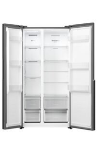 Gorenje NRS917C41BX Side-by-Side, 544L, PureFlat Serie, XXL Gefrierschulbladen, CrispZone, MultiFlow 360°, NoFrostPlus, Inverter-Kompressor, BxHxT: 91,1×178,6×61,5 cm, Matt Schwarz – Bild 7