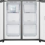 Gorenje NRM819D61BX Cross Door, 460L, CrispZone mit Feuchteregler, Frischbox mit Multifunktion, Eisbox, Fastfreeze, NoFrost, Inverter-Kompressor,BxHxT: 79,4×190×65 cm, Matt Schwarz – Bild 9