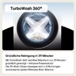 LG V5WD95SLIMB Waschtrockner, 9 kg Waschen, 5 kg Trocknen, WiFi, AI Direct Drive, Dark Stone – Bild 5