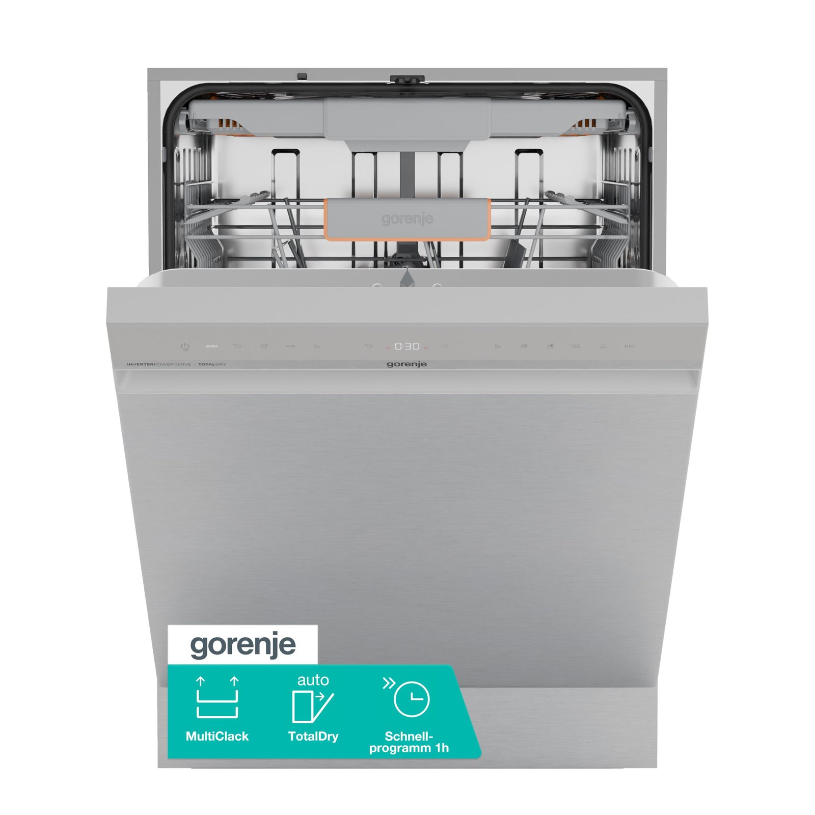 71S1RaokNiL Gorenje GU663B90X Unterbau-Geschirrspüler, 60 cm, 16 Maßgedecke, AquaStop – Bild 1