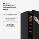 Klarstein Velaire 2-Zonen Weinkühlschrank, 17 Flaschen, 5–22 °C, Touch, LED, UV-Schutz – Bild 4