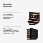 Klarstein Velaire 2-Zonen Weinkühlschrank, 46 Flaschen, 5–22 °C, Touch, LED, UV-Schutz – Bild 5