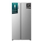 Hisense RS3P538NAIE Side-by-Side Kühl-Gefrierkombination, 527 L, No Frost, Grau
