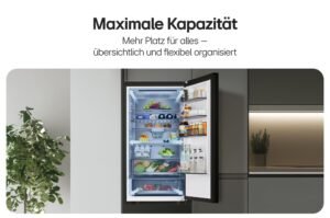 LG GBBS322CPY Fit&Max Kühl-/Gefrierkombination (375 L, Energieklasse C) vollintegrierbar oder freistehend mit DoorCooling+, FRESHConverter+, Total No Frost, Silber – Bild 9