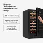 Klarstein Velaire 2-Zonen Weinkühlschrank, 46 Flaschen, 5–22 °C, Touch, LED, UV-Schutz – Bild 4