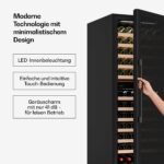 Klarstein Velaire 2-Zonen Weinkühlschrank, 122 Flaschen, 5–22 °C, Touch, LED, UV-Schutz – Bild 4