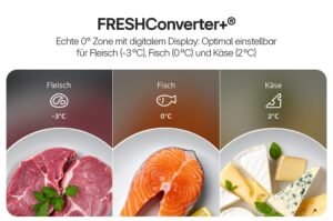 LG GBBS322CPY Fit&Max Kühl-/Gefrierkombination (375 L, Energieklasse C) vollintegrierbar oder freistehend mit DoorCooling+, FRESHConverter+, Total No Frost, Silber – Bild 11
