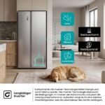 Hisense RS3P538NAIE Side-by-Side Kühl-Gefrierkombination, 527 L, No Frost, Grau – Bild 10