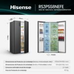 Hisense RS3P558NEFE Side-by-Side Kühlschrank, 544 L, No Frost, Schwarz – Bild 2