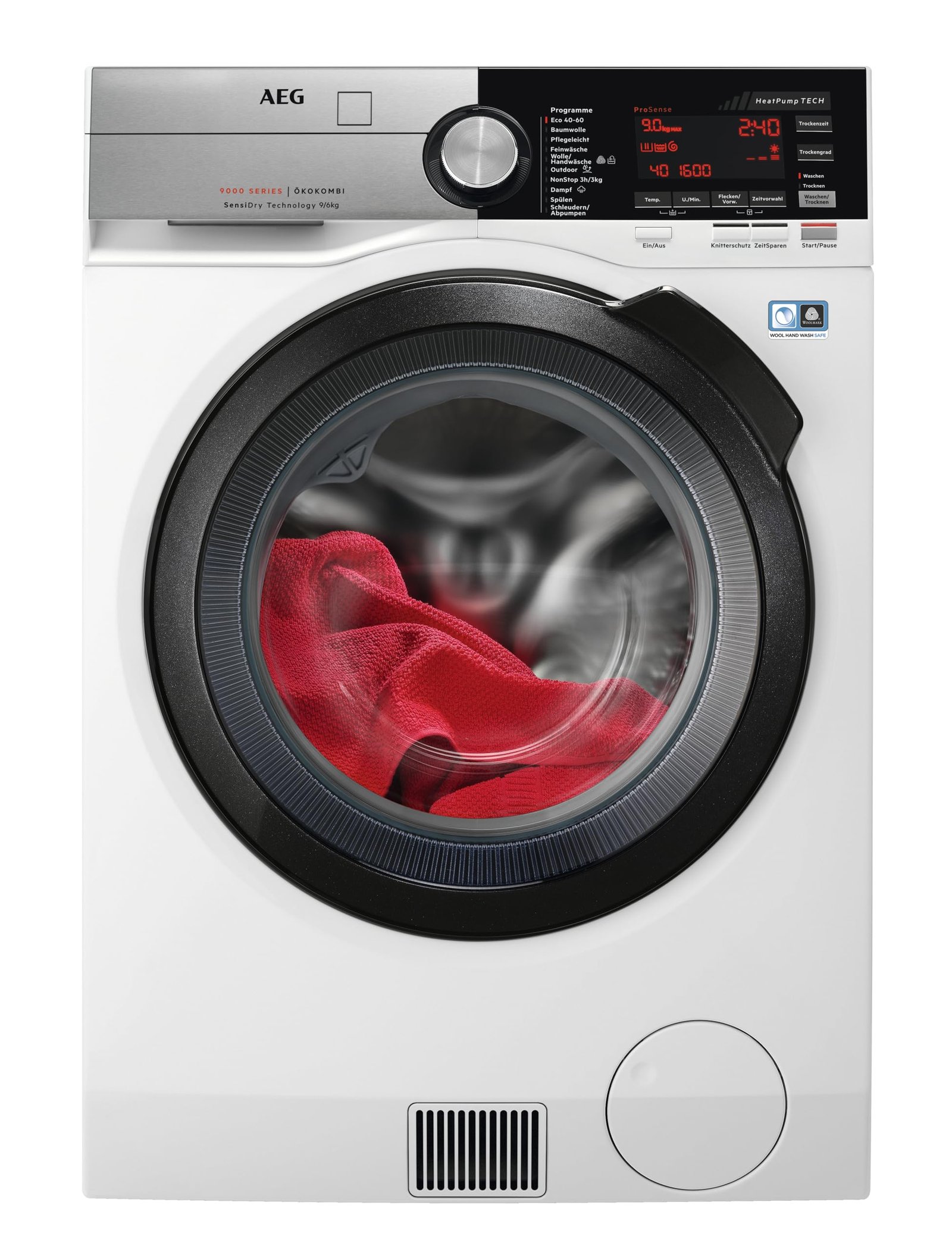81vKxBXuqRL AEG Serie 9000 L9WEF80690 Waschtrockner, 9 kg Waschen, 6 kg Trocknen – Bild 1